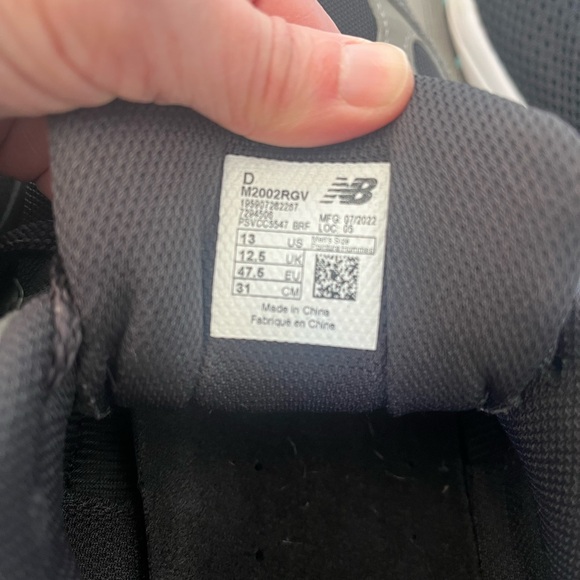 New Balance 2002R Running Shoe Sneaker Size 13 N-Ergy Gray Black Athletic - Picture 11 of 12